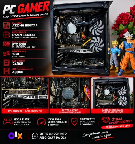 Pc Gamer Alto Desempenho ( Ryzen 5 5600g )