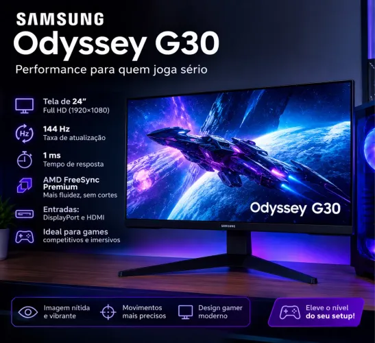 Monitor Gamer Samsung Odyssey G30 24