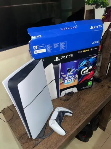 Ps5 Slim - Caixa aberta
