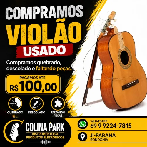 Compramos Violão com defeito.
