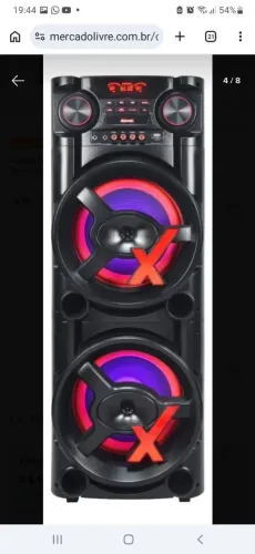 Caixa de som Bluetooth amvox 1900wrms 
