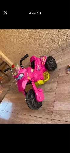 Motoca eletrônica infantil, feminina 