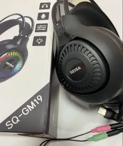 Fone De Ouvido Headset Gamer Rgb Sq-gm19 C-microfone