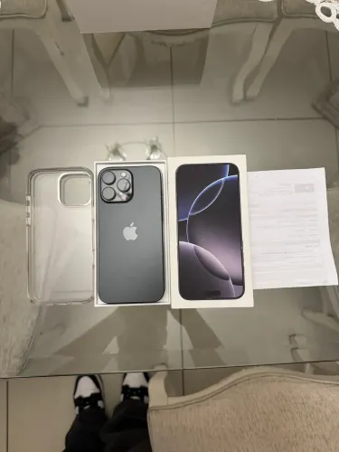 iPhone 16 Pro Max 256GB Preto Titânio | 1º Dono | Garantia Apple até 28/09 | Nota Fiscal