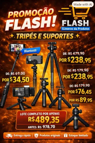 Achadinhos da Flash - Tripés & Suportes