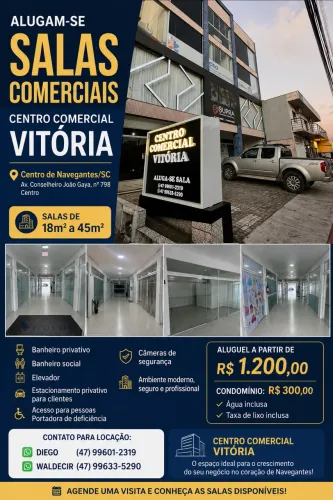 Aluga-se salas comerciais 