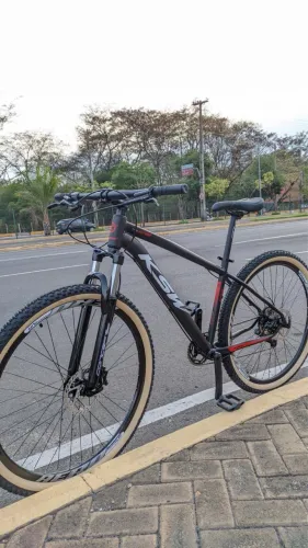 Bicicleta Aro 29 Ksw 9v Freio Hidráulico Trava E K7 11/40