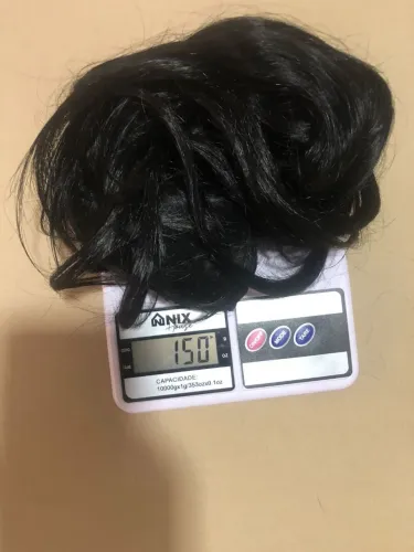 Cabelo humano ondulado 65cm preto 150g R$550,00