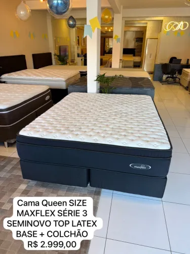 Cama box QUEEN MAXFLEX LATEX - Entrego!