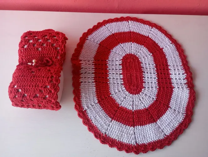 Porta papel higiênico + tapete