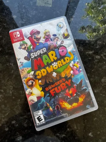 Super Mario 3D world jogo de Nintendo switch