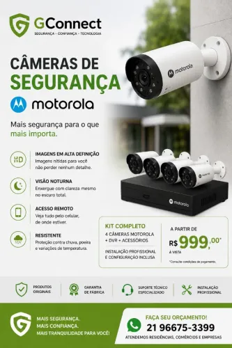 Instalação de câmera de segurança