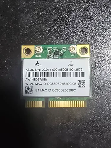 Placa WiFi e Bluetooth ASUS AW-NB097