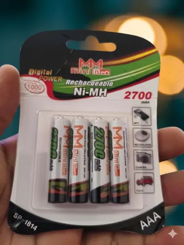 Pilhas recarregáveis AAA