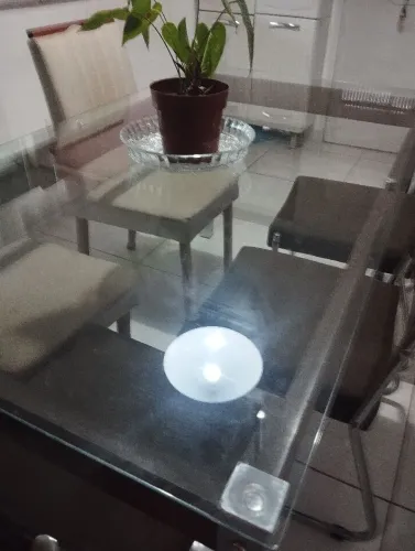 Mesa de vidro 10mm linda! 