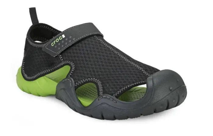 Crocs Sapatilha Duet Bust Day Mary Jane - Preta & Verde Claro - M13 (45 / 46)