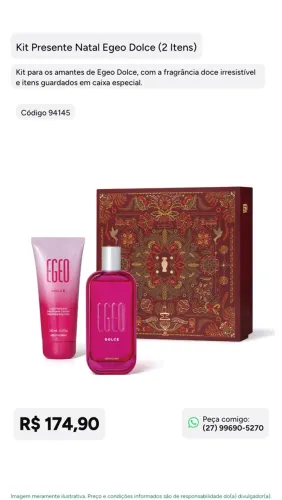 Kit presente Egeo Natal