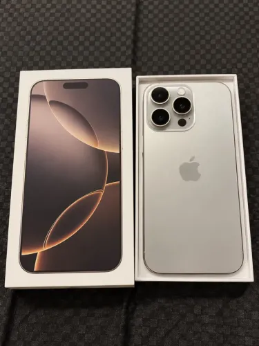 iPhone 16 ProMax 256gb Titânio Natural Impecável