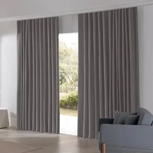 Tecido linho irlandês - cortinas sistema wave