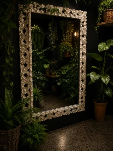 OFERTA!! Espelho em moldura trabalhada estilo provençal