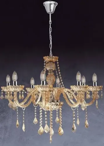 LUSTRE CRISTAL NICE 12 BRAÇOS LUXO MODERNO - STARTEC