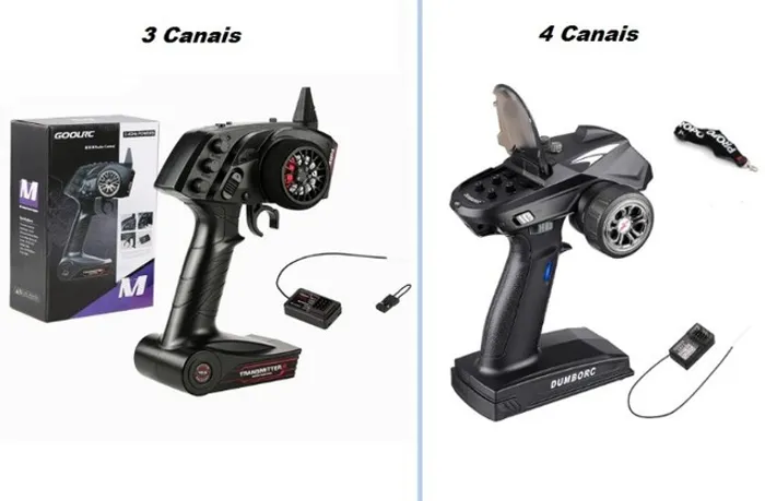 Rádio Controle P/ Automodelo Rc - GoolRc 3ch / DumboRc 4ch - C/Receptor - Zerado!