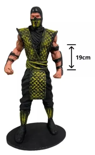 Estátua De Resina Scorpion Mortal Kombat Colecionável