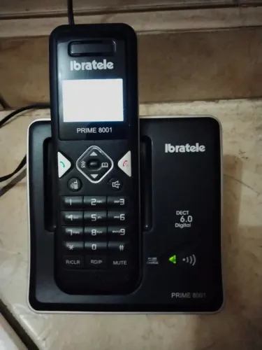 Telefone sem fio Ibratele Prime 8001 com base é fonte ( Sem teste )