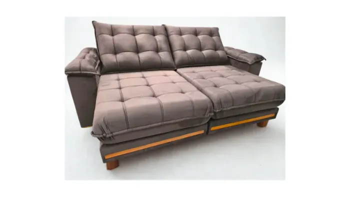 Sofá Retrátil e Reclinável Barcelona com Euro Pillow e Molas