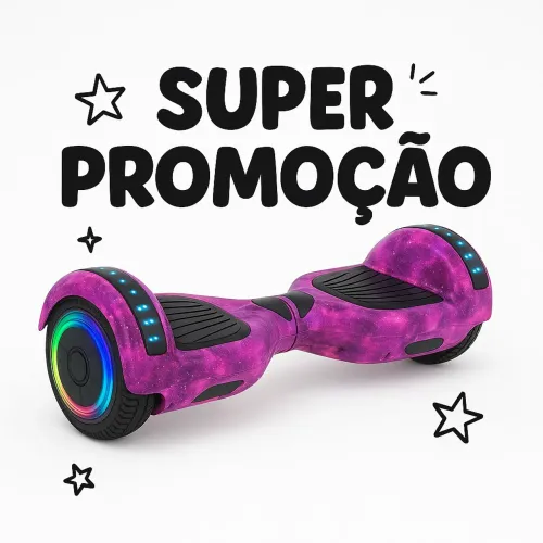 Hoverboard 6,5? com LED e Bluetooth Super Promoção