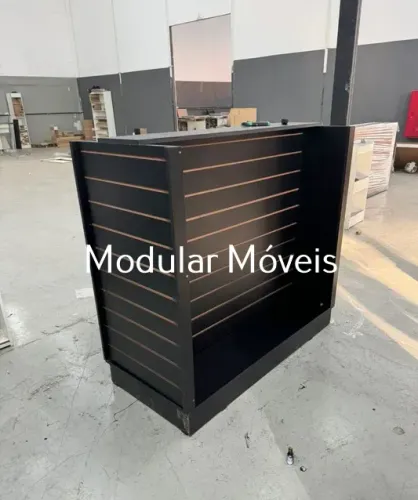 Gôndola Canaletada - MDF Preto