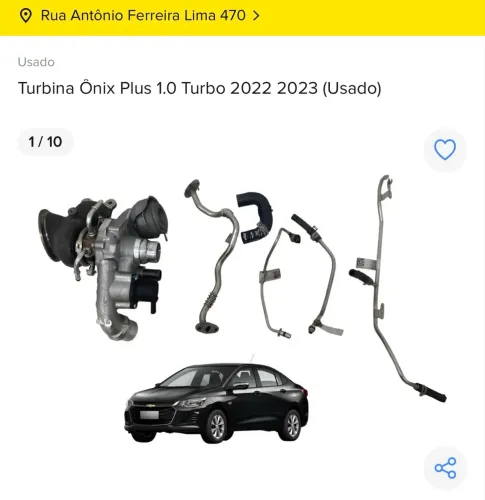 Turbina Ônix Plus 1.0 Turbo 2022/2023