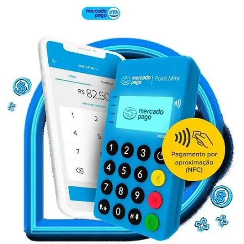 Maquininha mercado pago point blue