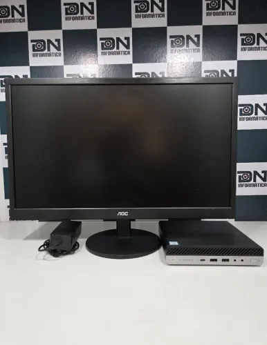 Computador HP Mini + Monitor 22 polegadas
