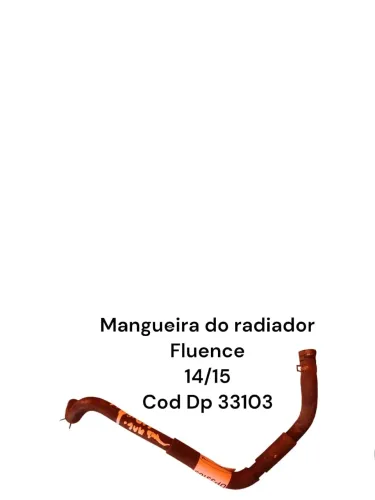 Mangueira Do Radiador Fluence 14/15 Cod Dp 33103