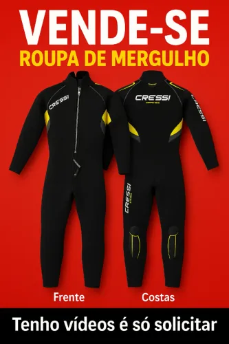 Roupa de Mergulho Cressi Castoro Man 5mm - Tamanho M