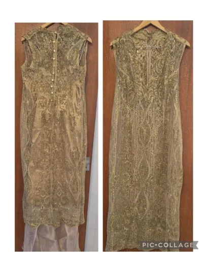 Vestido de festa longo 2 peças
