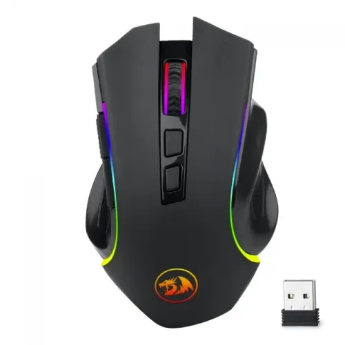 Mouse Gamer Redragon Griffin, 8000 DPI, Wireless, 7 Botões Programáveis - WZetta