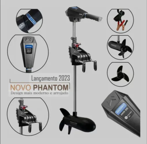 Motor Elétrico Marine Sports Phantom 34lbs