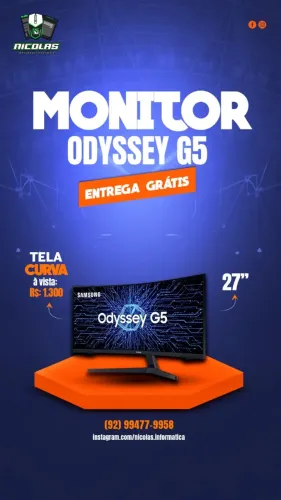 Monitor Samsung Odyssey G5 27 Polegadas