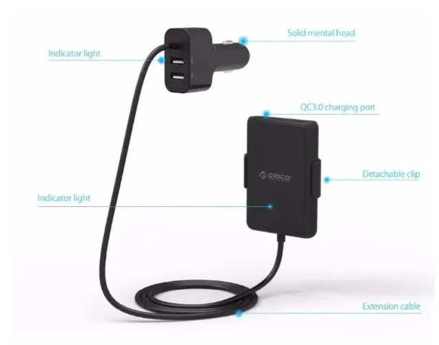 Carregador Smartphone 5 portas USB- 52W - Orico