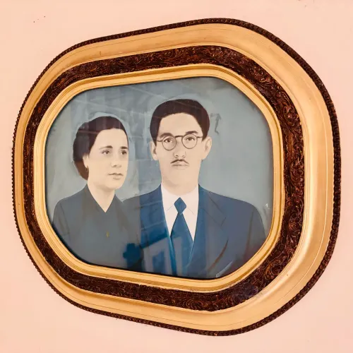 Retrato antigo emoldurado