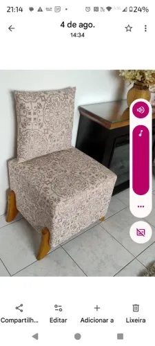Poltronas / puff de alto padrão ( 2 unidades )
