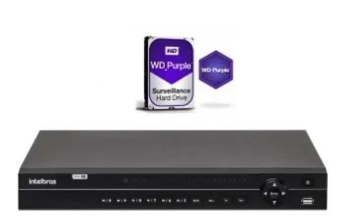 Câmera Dvr 32 Canais Multi Hd H.265 Mhdx 1132 + Hd 4tb Intelbras