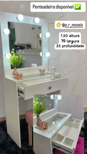 Penteadeira com Espelho Iluminado