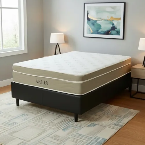 Cama box casal com colchão de molas ensacadas air Flex -FRETE GRATIS - ENTREGA HOJEEE !!