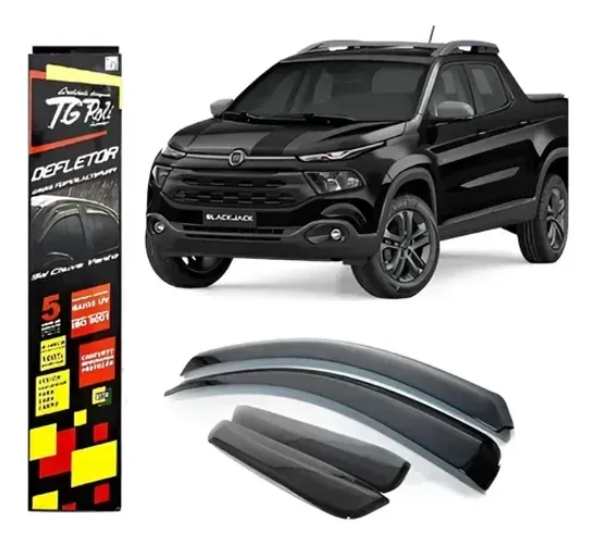 Calha de Chuva TG Poli Fiat Toro 16/17 4 Portas