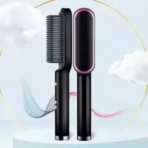 Escova De Cabelo 3 em 1 Elétrica com Pente De Aquecimento Para Alisador bivolt 
