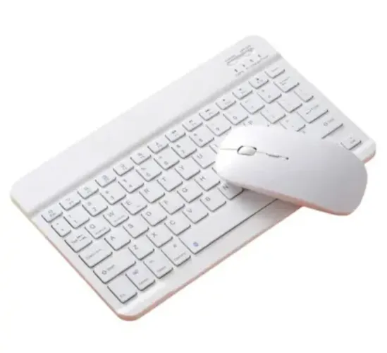 Kit Teclado e Mouse Wireless - Branco