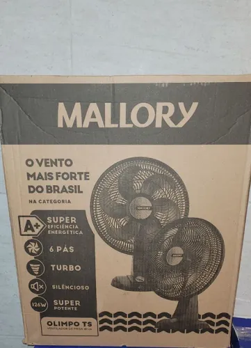 Ventilador de Mesa Mallory Olimpo TS 126W - Super Potente
